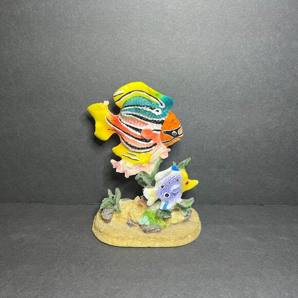 K's Collection Hand Painted Nautical Marine Tropical Fish Figure Sculpture 4.75" - Picture 1 of 7